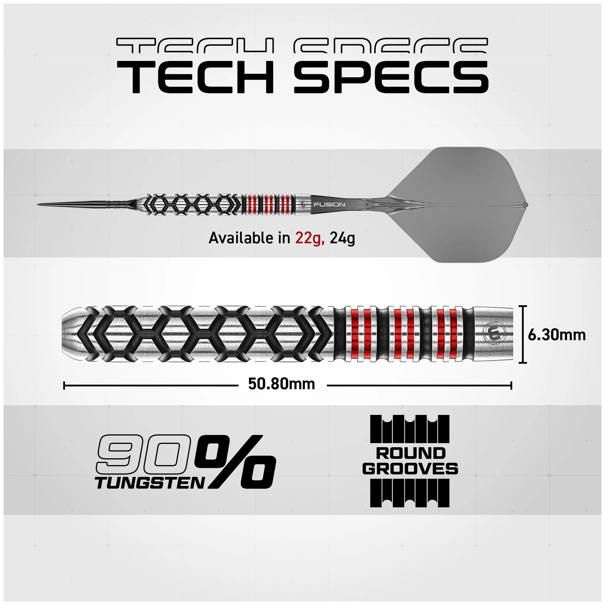 Fornax Parallel Switch Point - 90% Tungsten Steel Tip Darts - Image 6