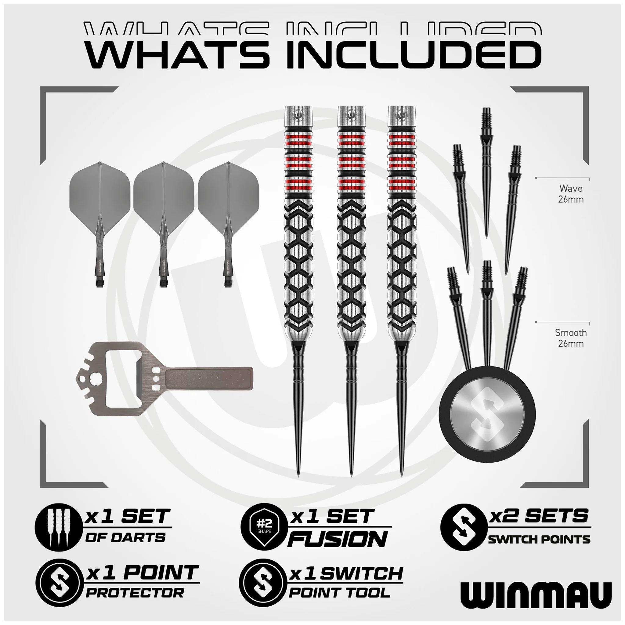Fornax Parallel Switch Point - 90% Tungsten Steel Tip Darts - Image 7